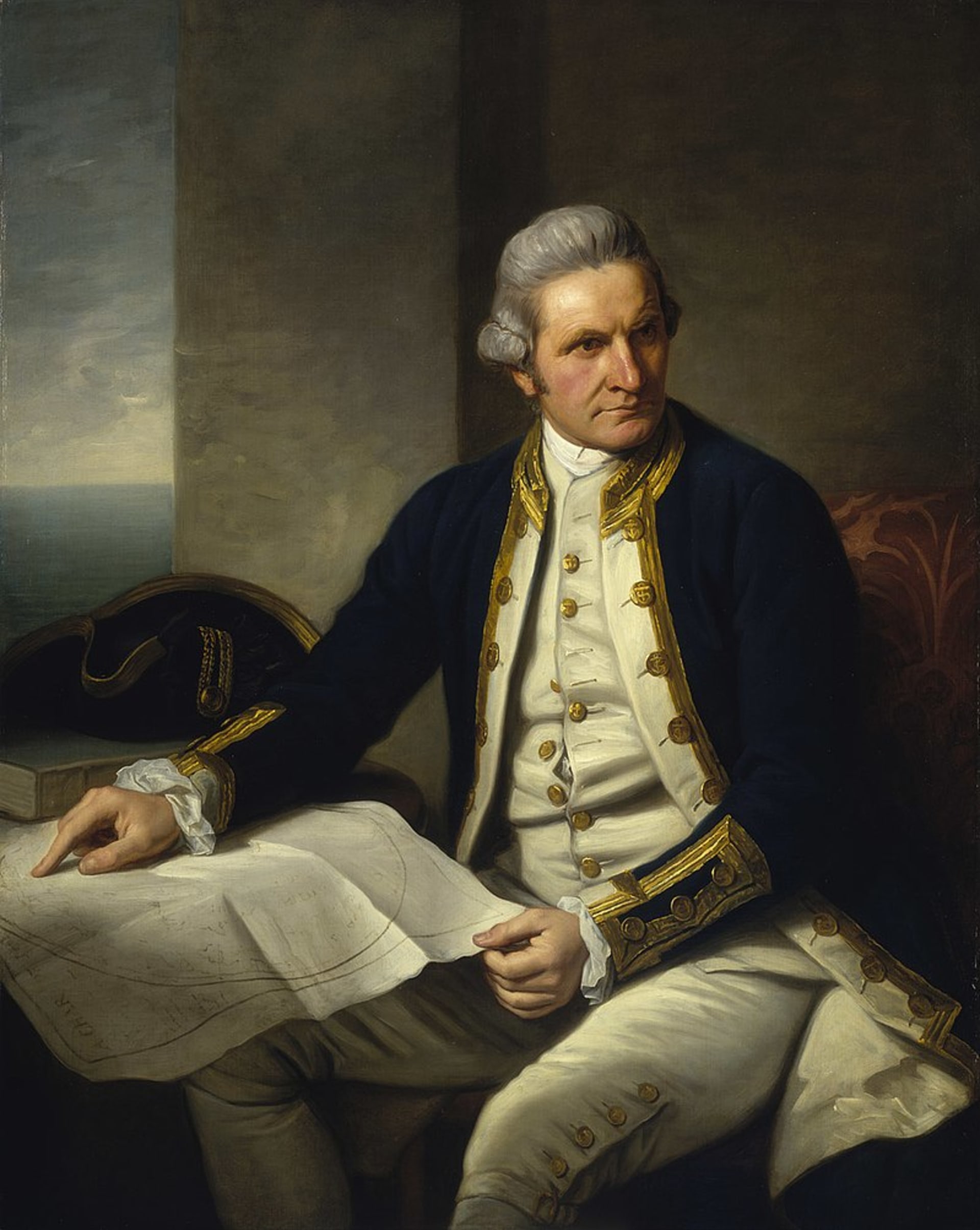 Oficiální portrét Jamese Cooka, 1775