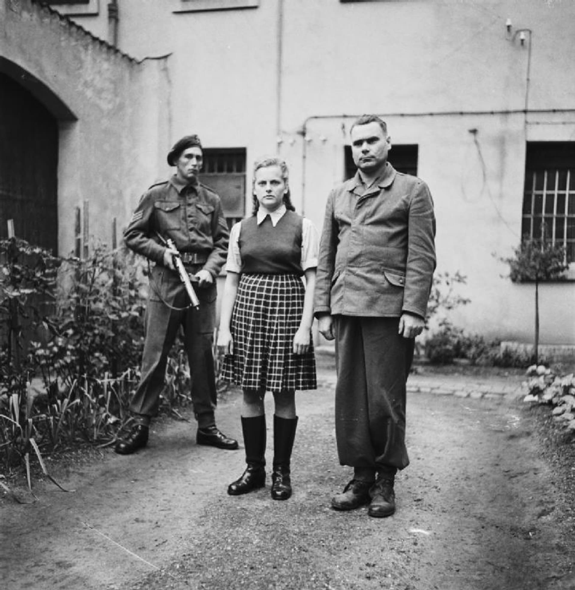 Irma Grese po svém zatčení v roce 1945