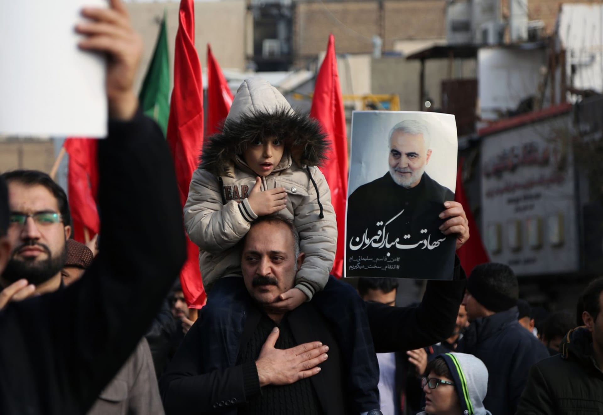 Kásim Sulejmání - demonstrace
