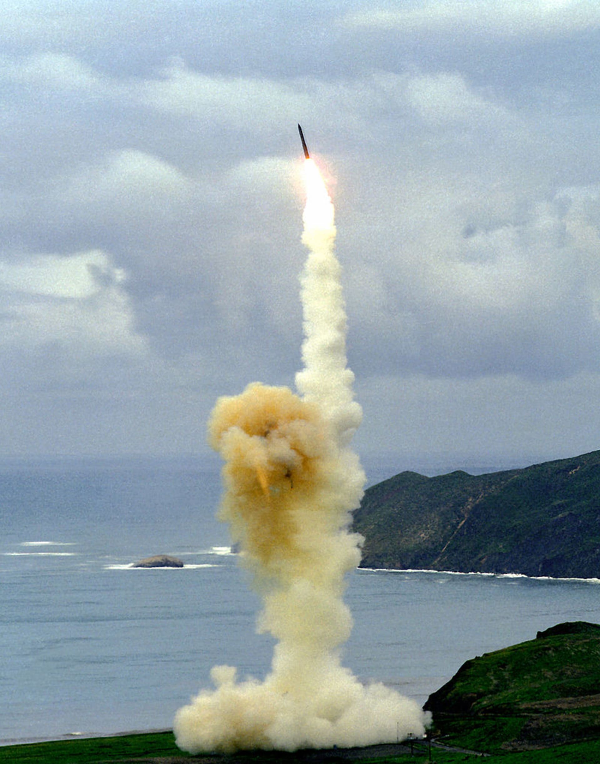 Test americké balistické rakety Minuteman