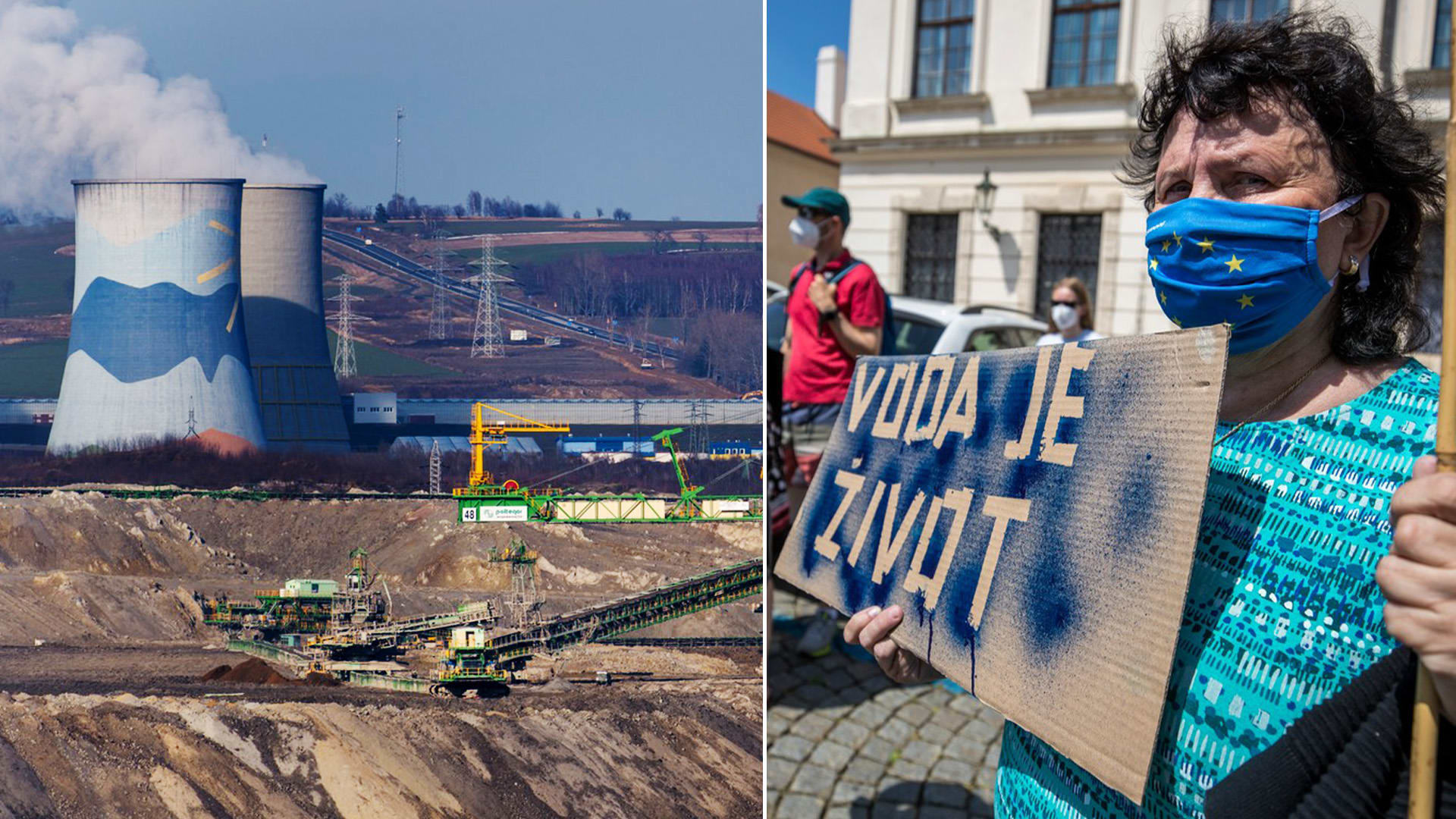Proti provozu Dolu Turów se v Česku pořádají protesty
