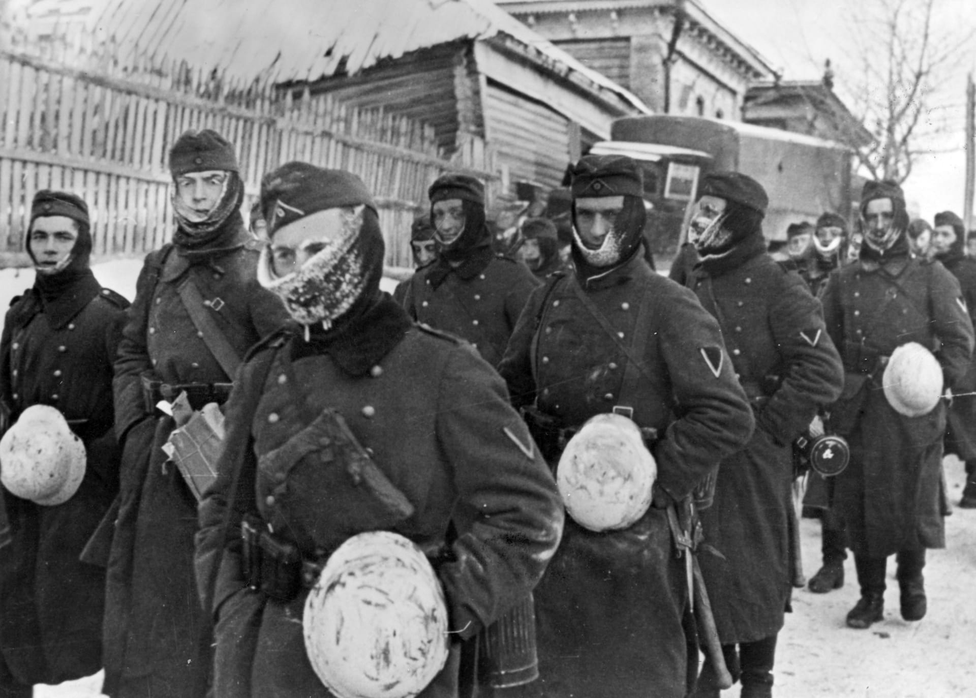 Němečtí vojáci nebyli na třicetistupňové mrazy vybaveni