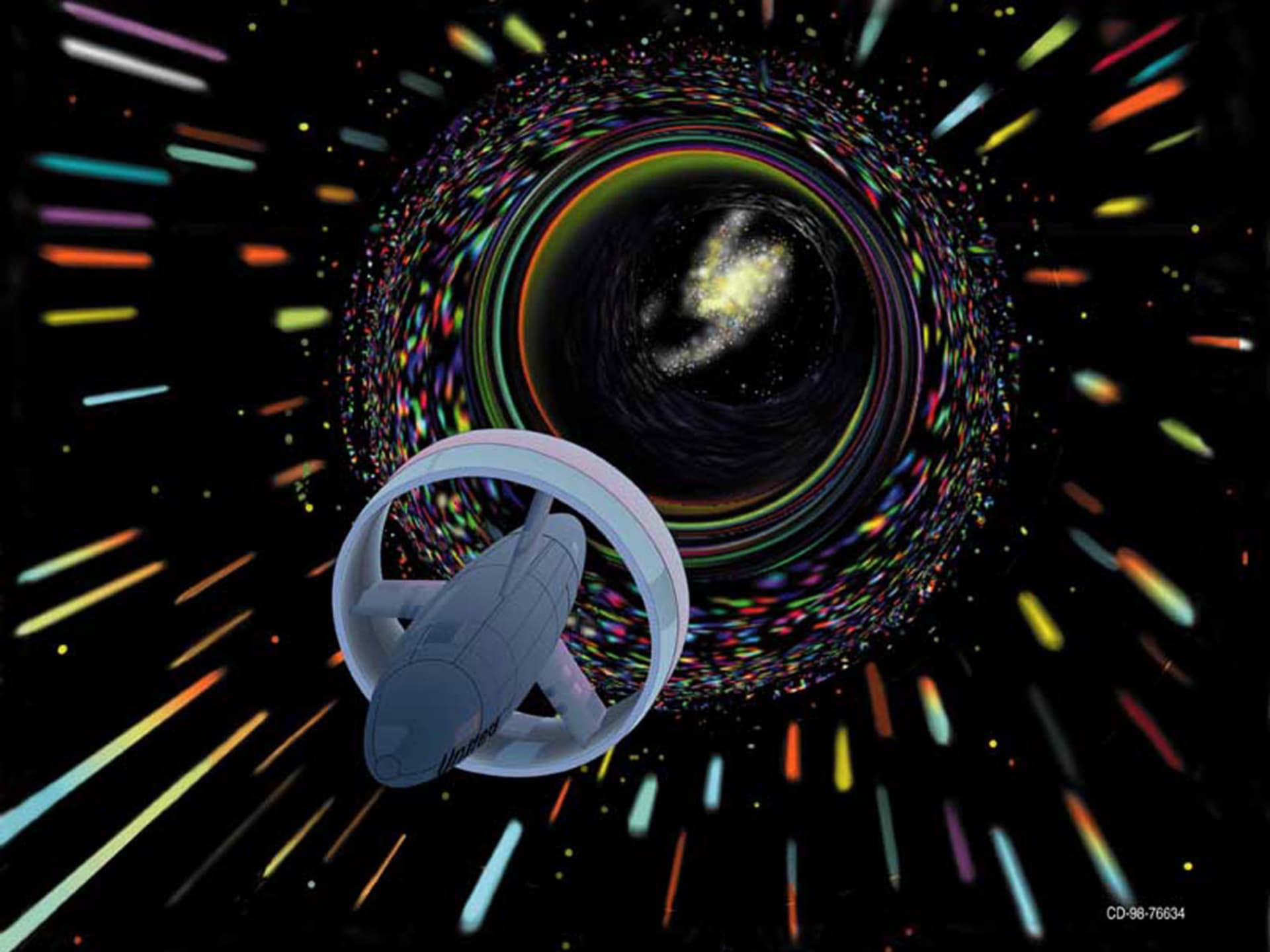 Takto si vědci z NASA představují cestování červí dírou