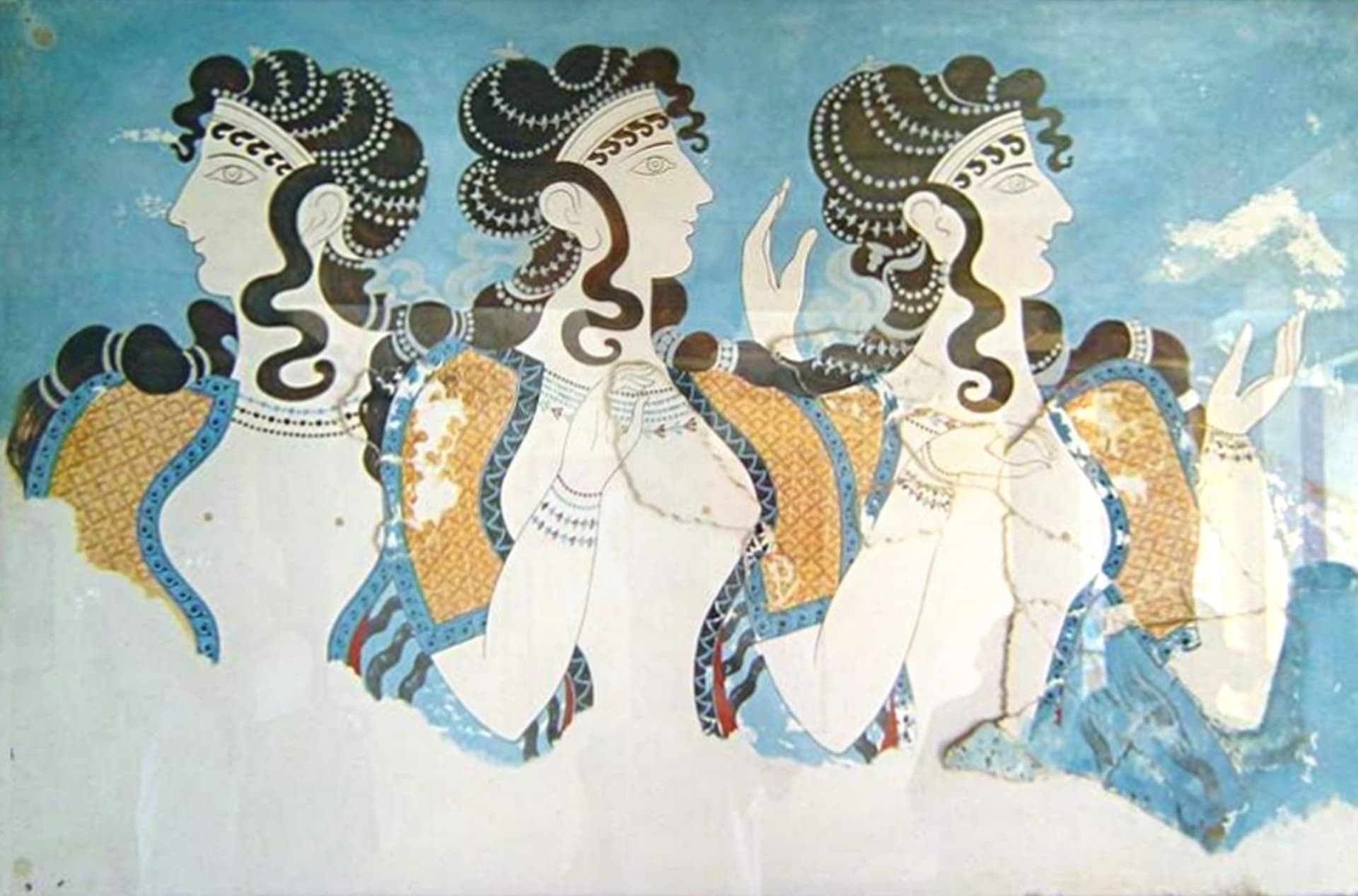 Freska se třemi ženami