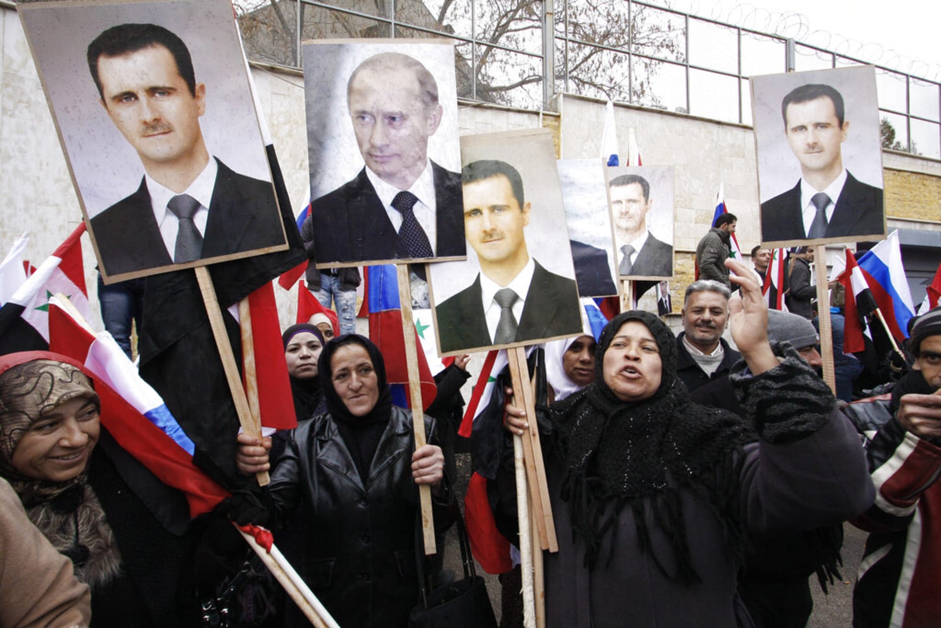 Vladimír Putin a Bašar Asad - obrazové setkání diktátorů
