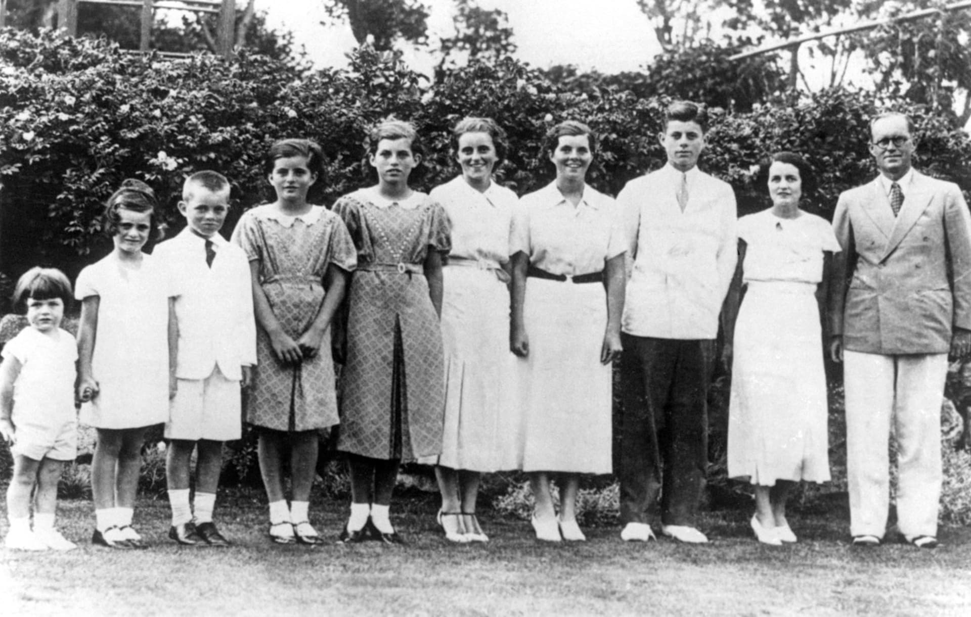 Rodina Kennedyových na snímku z roku 1934