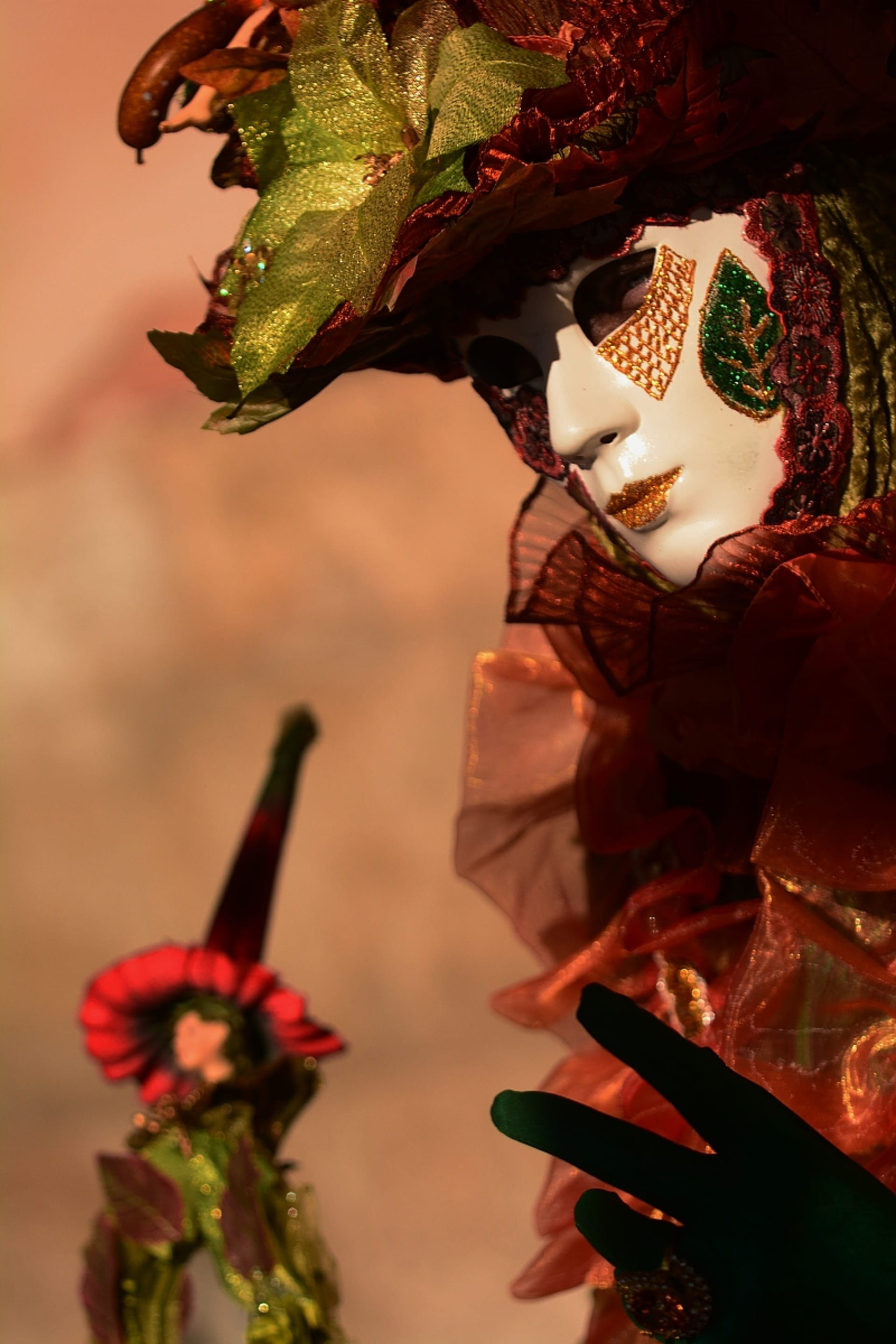 Masky benátského karnevalu - Dáma