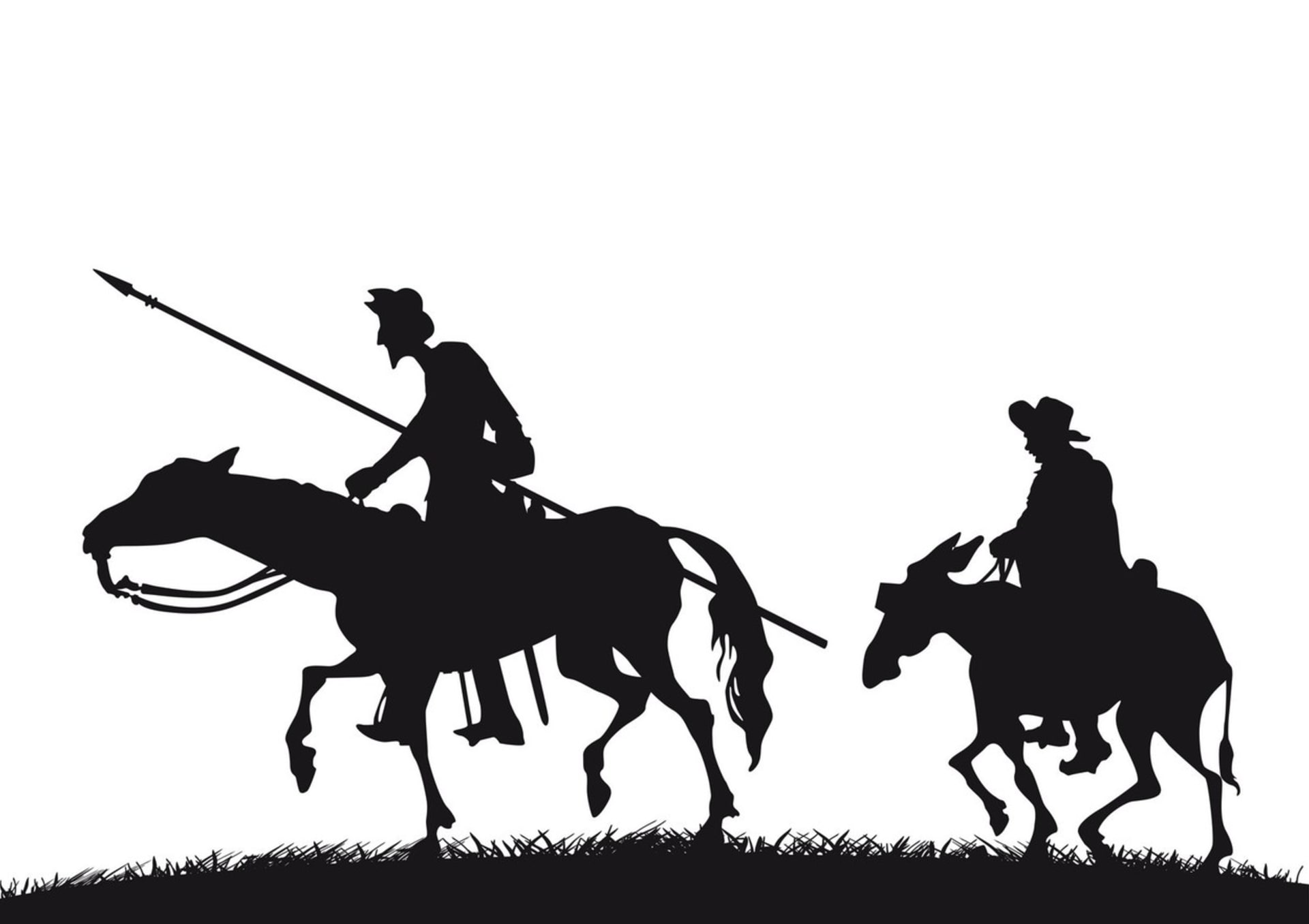 Nezaměnitelná dvojice Don Quijote de la Mancha a jeho sluha Sancho Panza