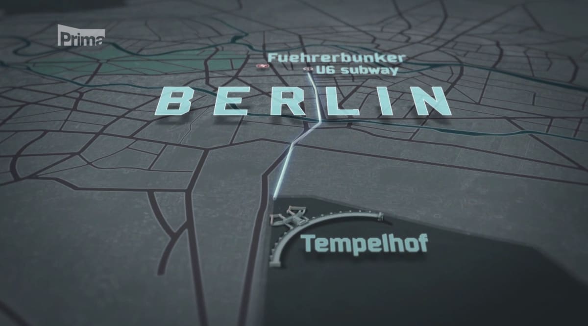 Hon na Hitlera - cesta na letiště Tempelhof