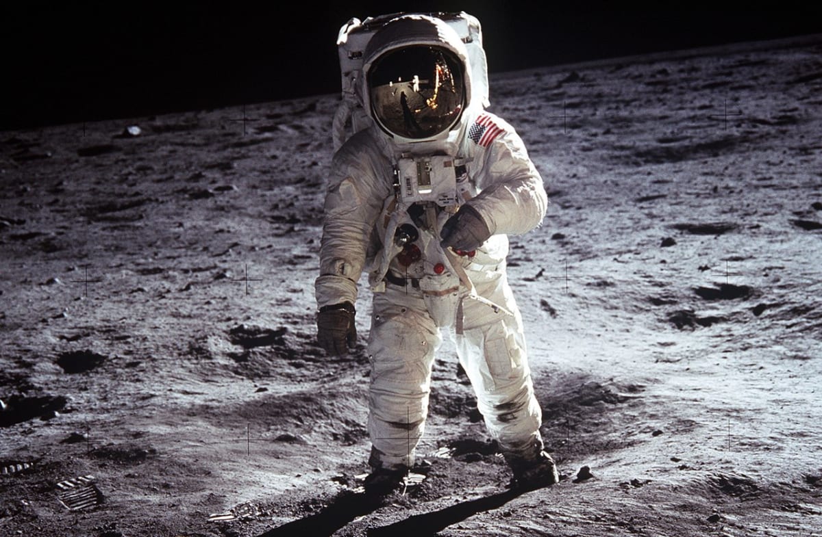 Buzz Aldrin z mise Apollo 11 - druhý člověk na Měsíci