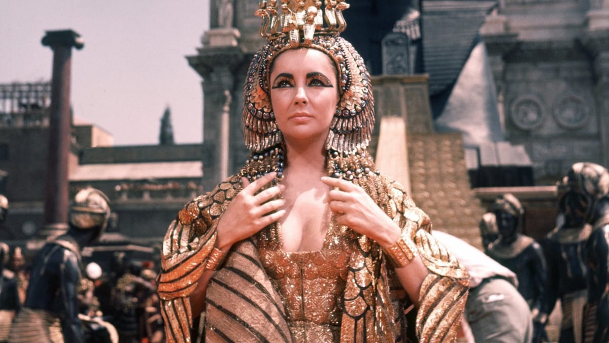 Elizabeth Taylor jako filmová Kleopatra