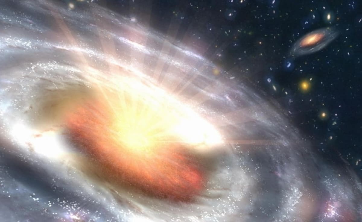 Černá díra s kvasarem