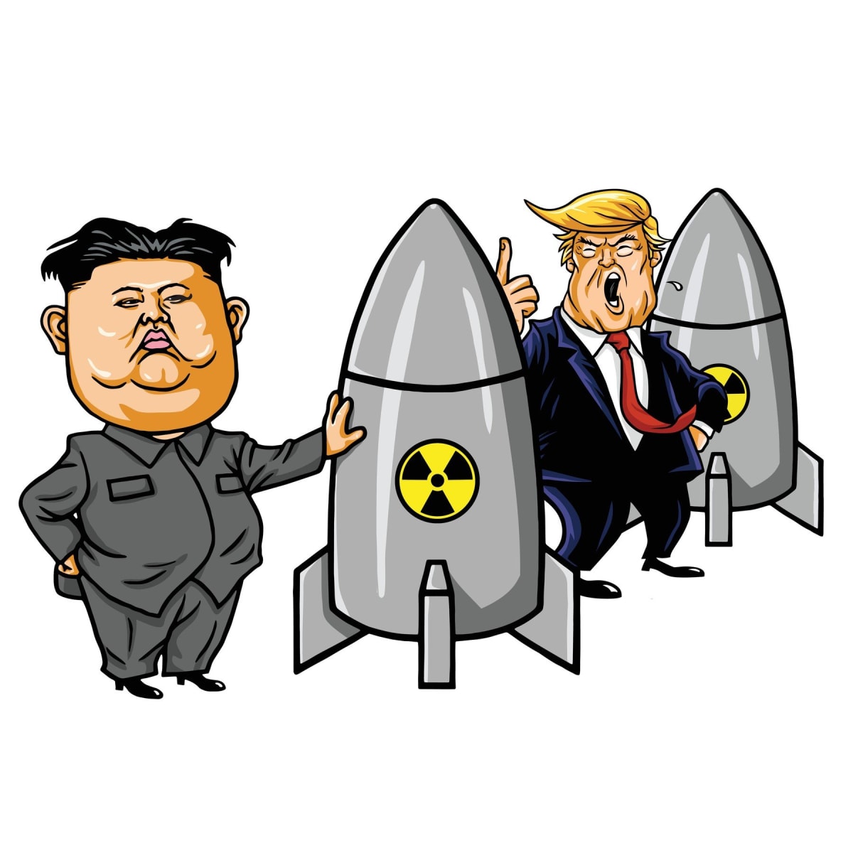 Donald Trump vs. Kim Čong-un