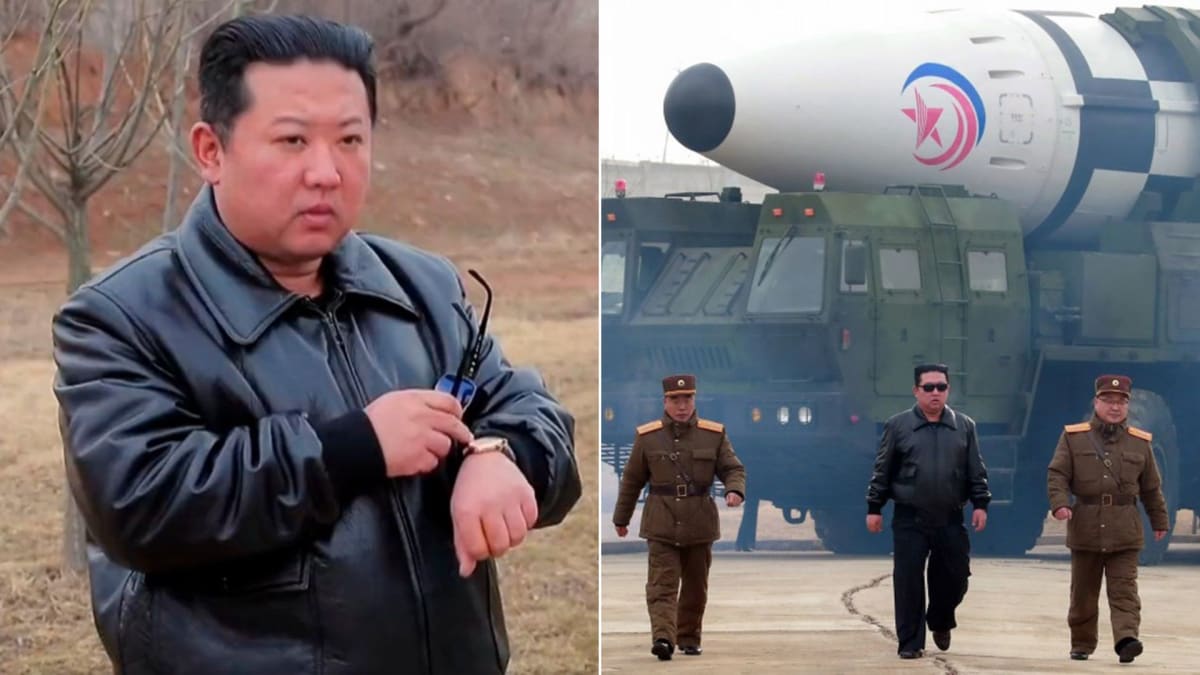 Severokorejský vůdce doprovází Hwasong-17 na start