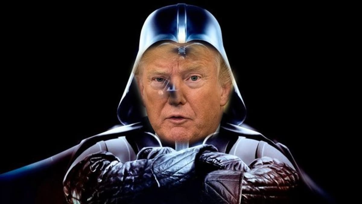 Trump v roli Hvězdných válek
