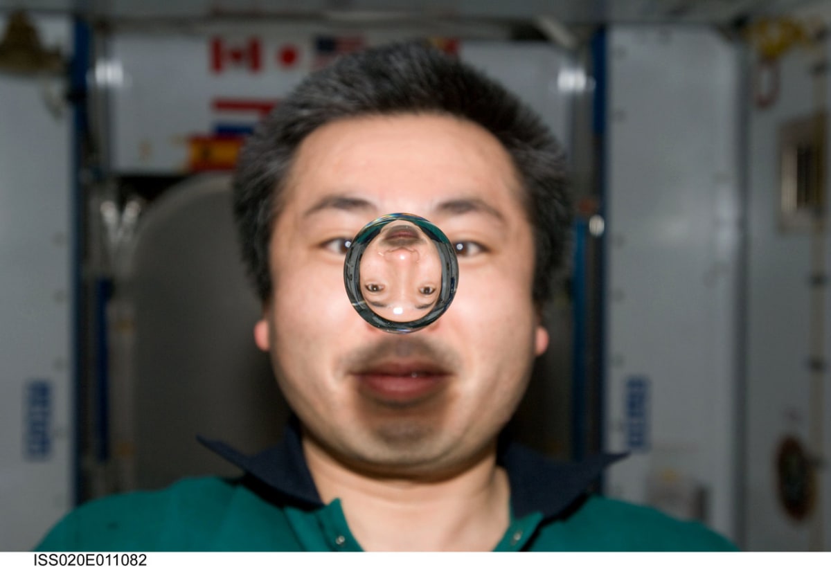 Japonský astronaut si pobyt na ISS užil...