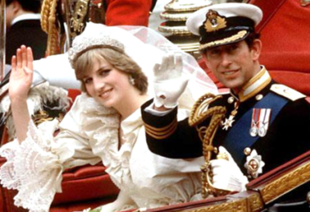 Šťastný pár princ Charles a Diana Spencerová