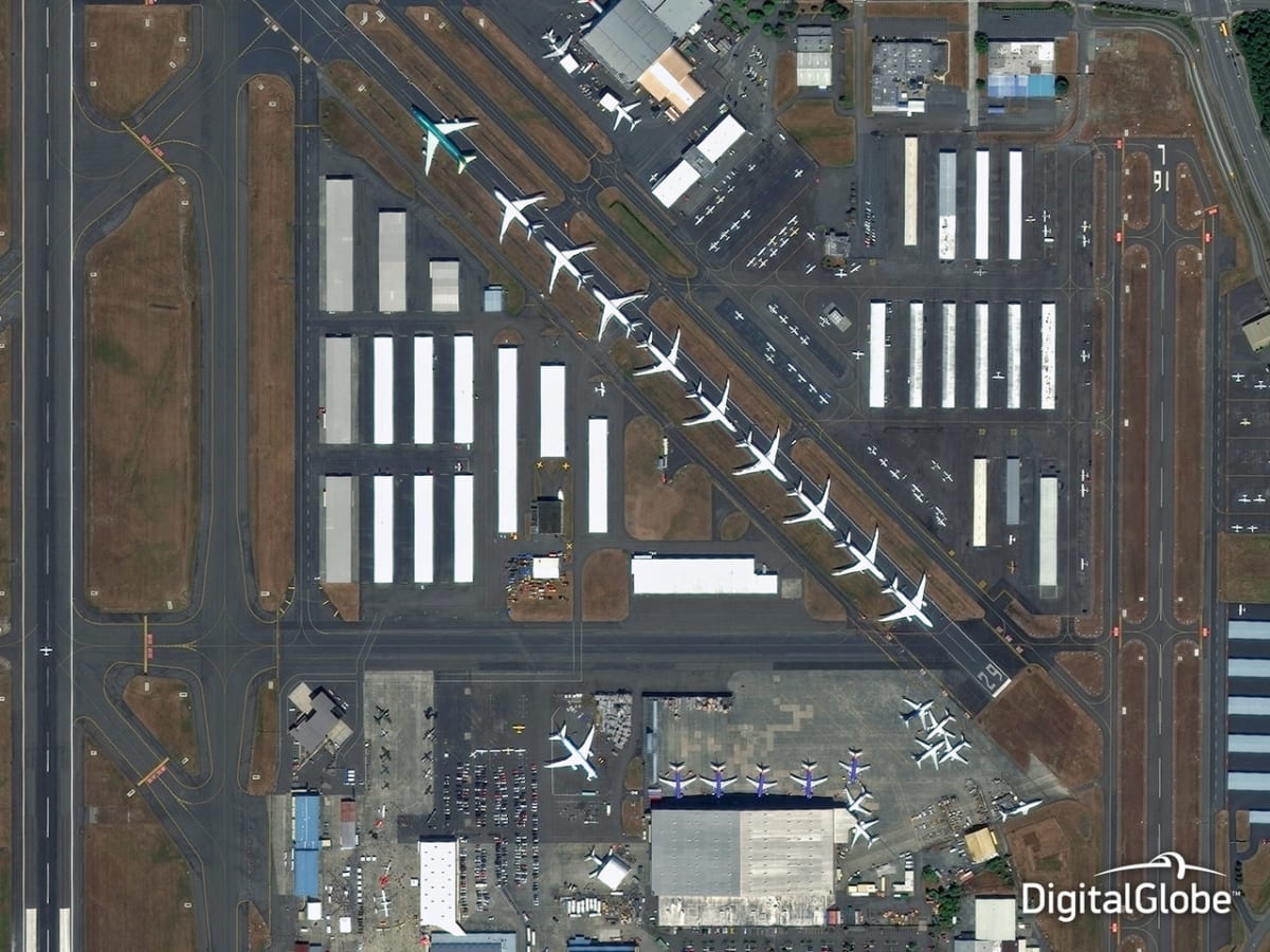 Letiště v  Everettu, USA