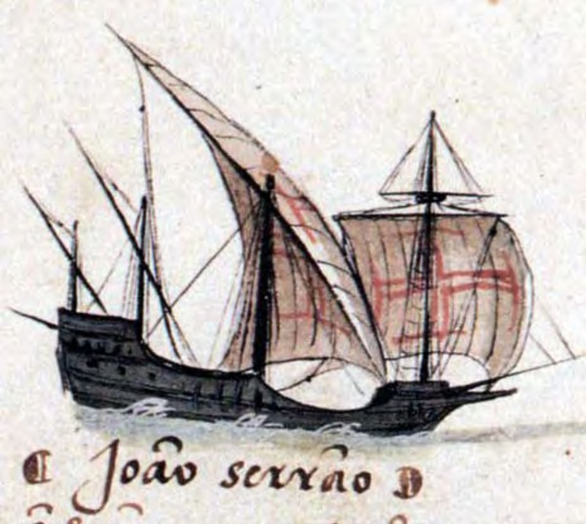 Portugalská karavela používaná v Jindřichově době