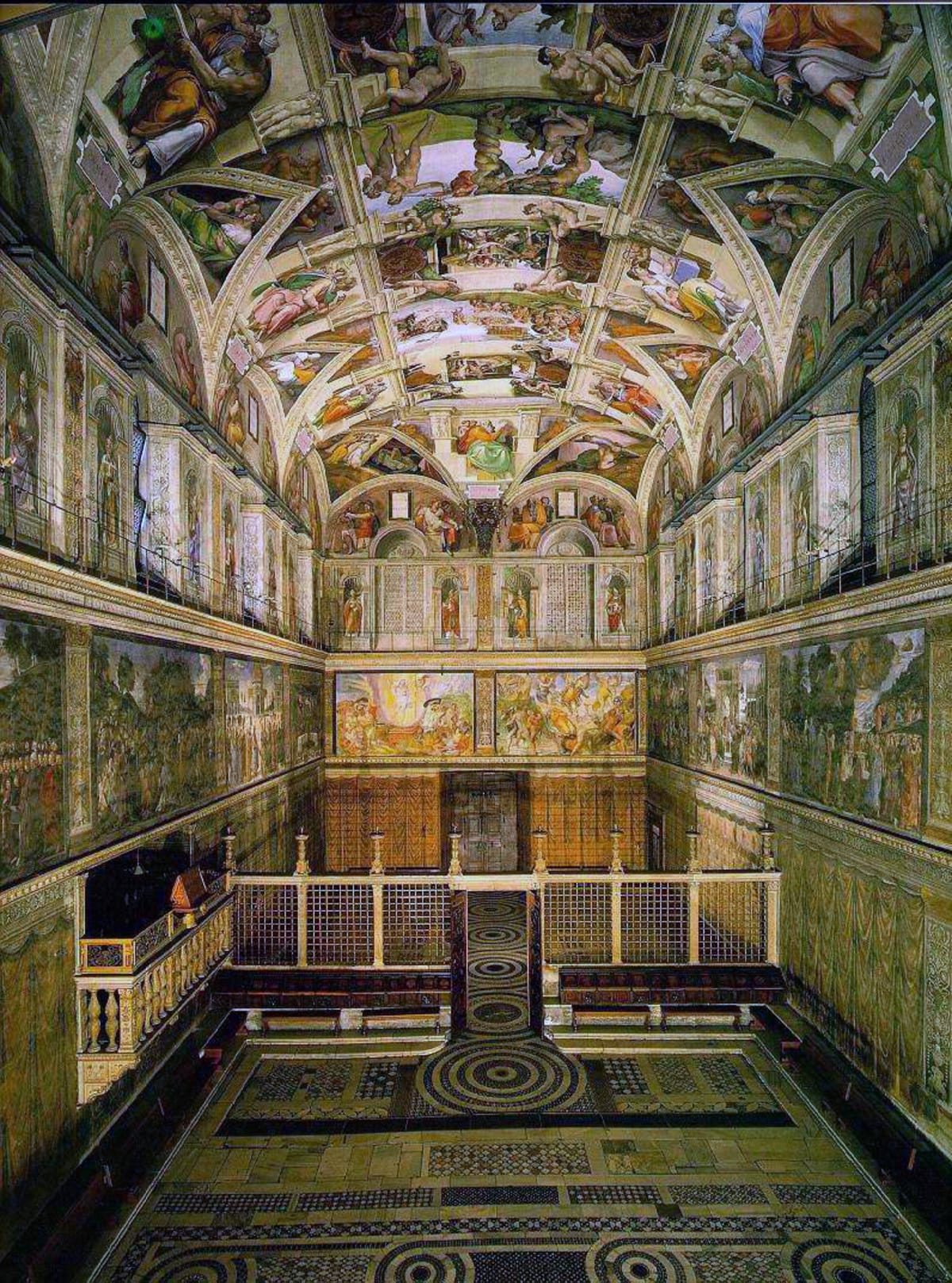 Sixtinská kaple - strop sixtinské kaple