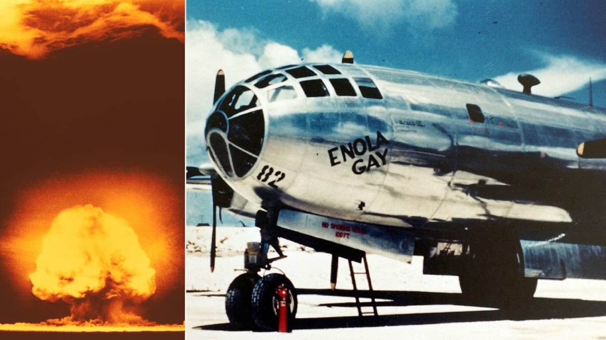 Letadlo Enola Gay, které shodilo atomovou bombu na Hirošimu