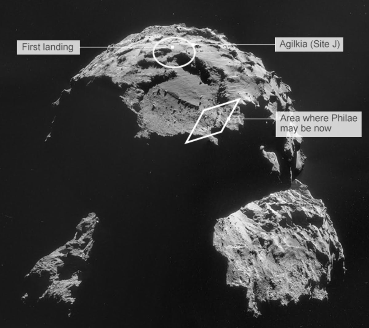 Snímky sondy Philae - Obrázek 5