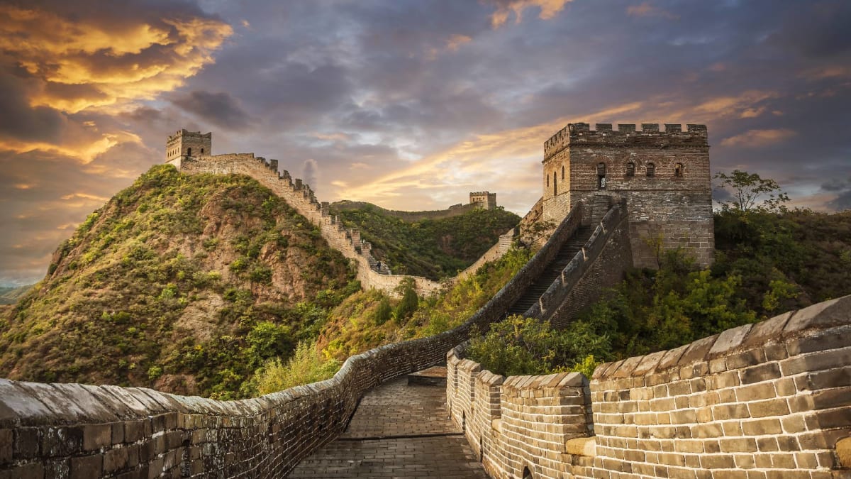 Symbolem Asie je Velká čínská zeď