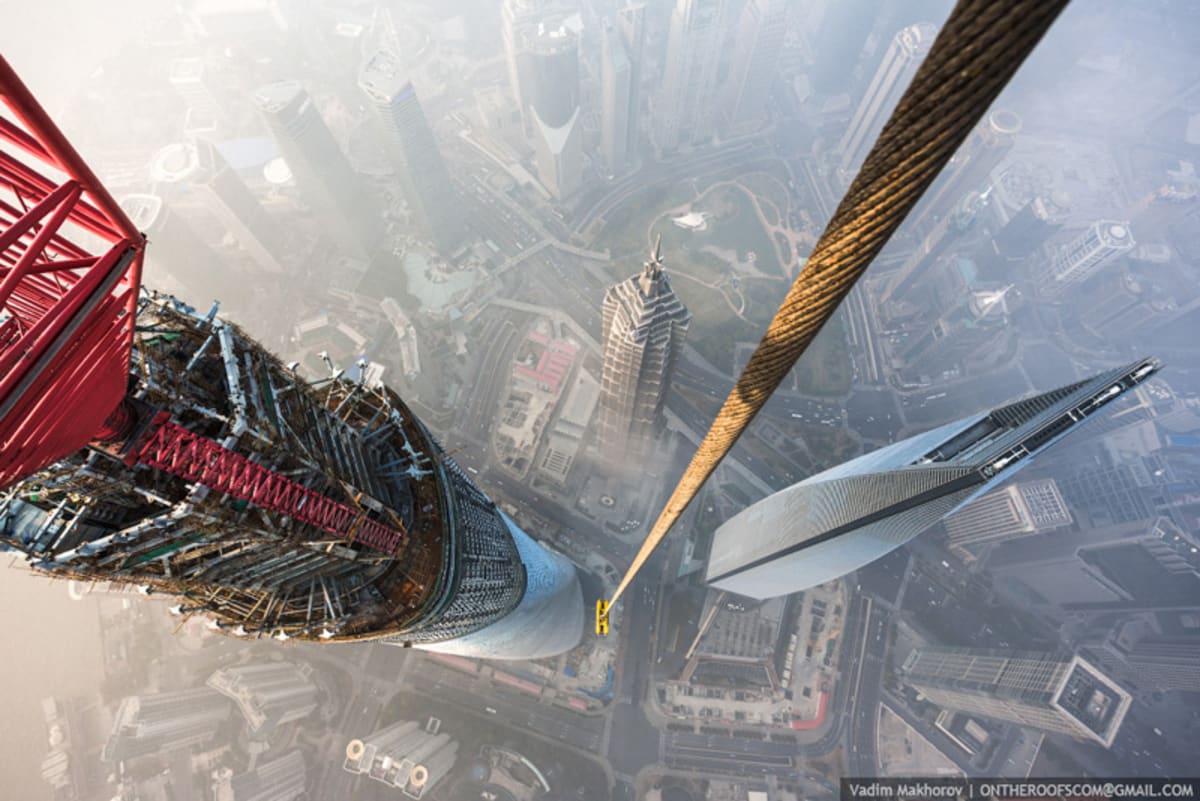 Šanghaj z nejvyšší budovy města