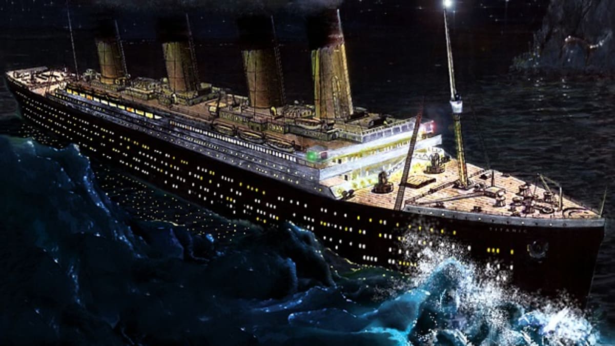 Titanic a ledovec
