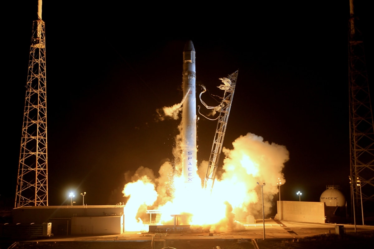 Start rakety Space X Falcon, foto: Space X