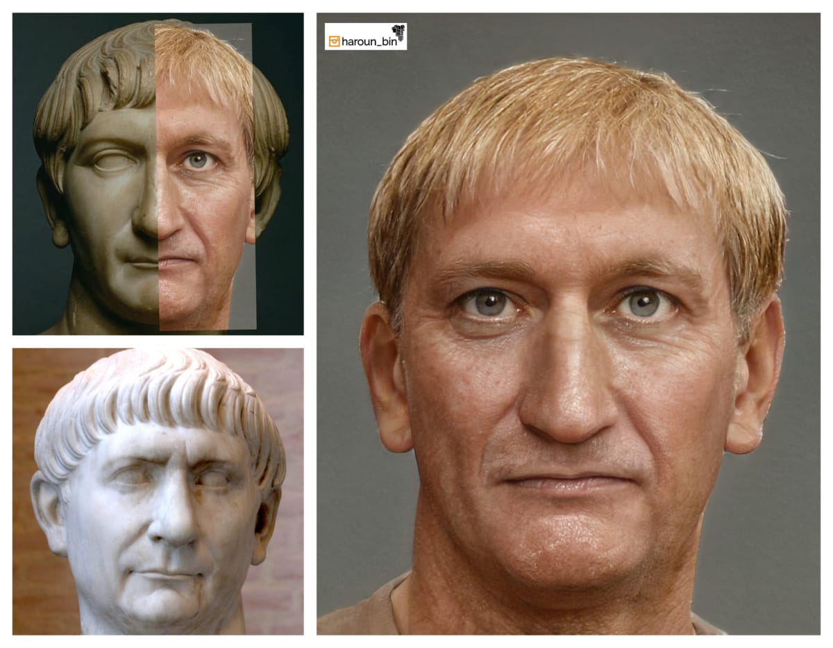 Traianus, doba vlády: 98-117 n. l. Zemřel v 63 letech přirozenou smrtí