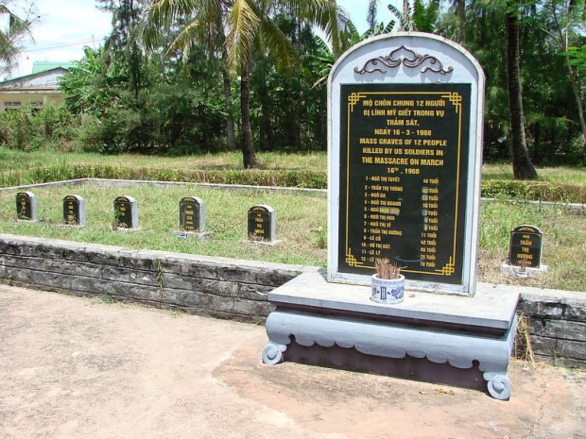 Památník masaktru v My Lai.