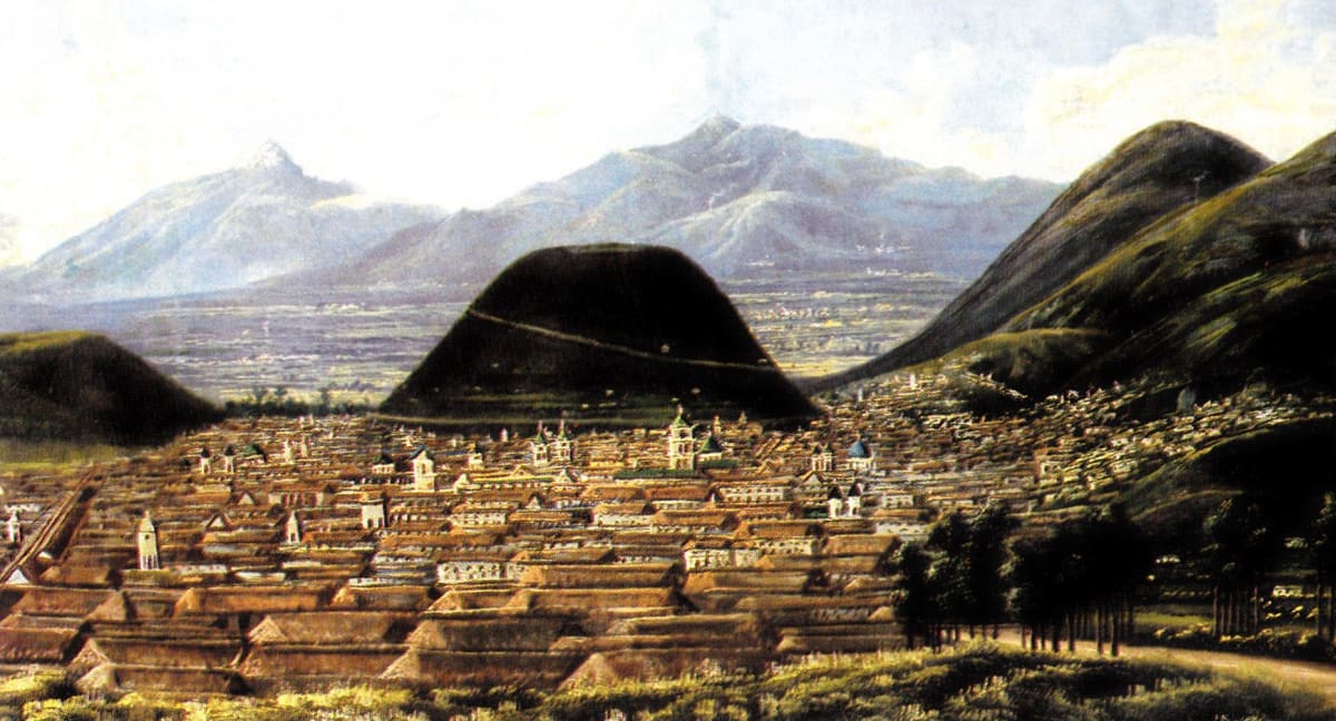 Quito, hlavní město Ekvádoru, kde se Evropané dozvěděli o El Doradu
