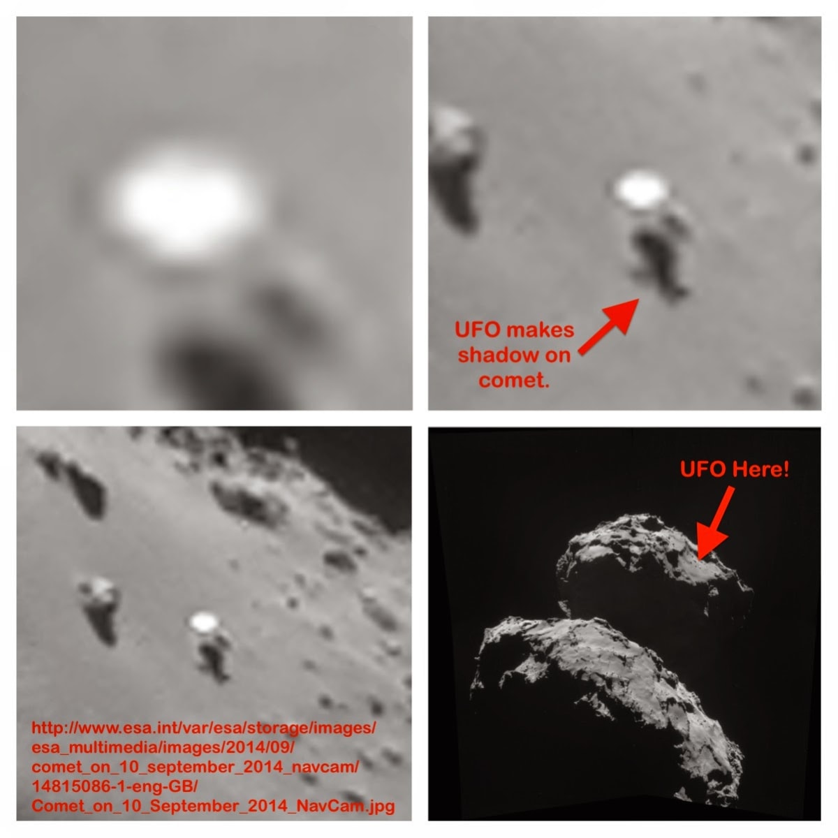 Co je na fotkách z komety?