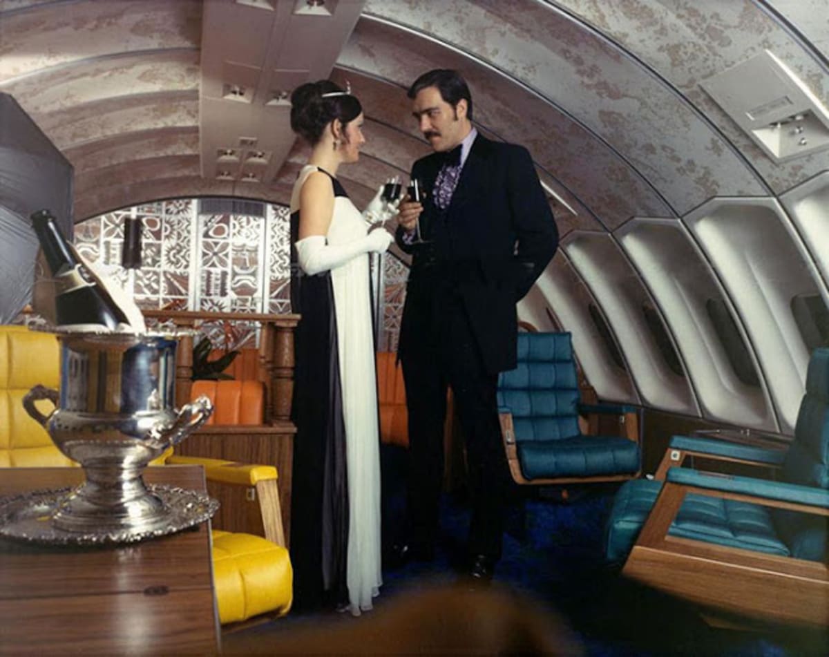 OBRAZEM: Komerční létání bylo v 70. letech ještě úžasný luxus! - Obrázek 3