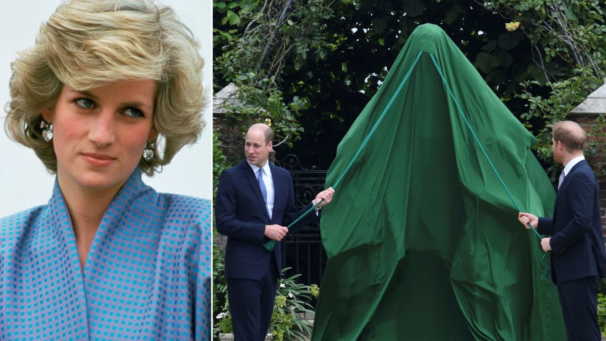 William a Harry odhalují novou sochu princezny Diany
