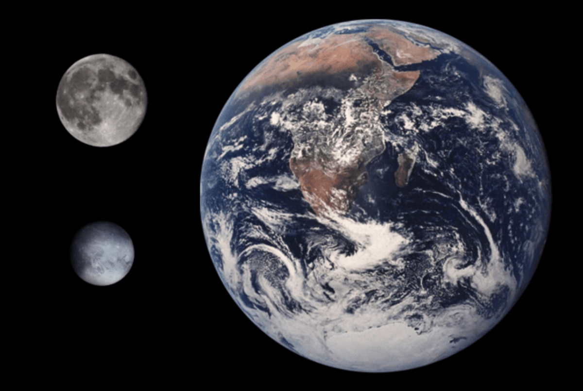 Srovnání Pluta a Země