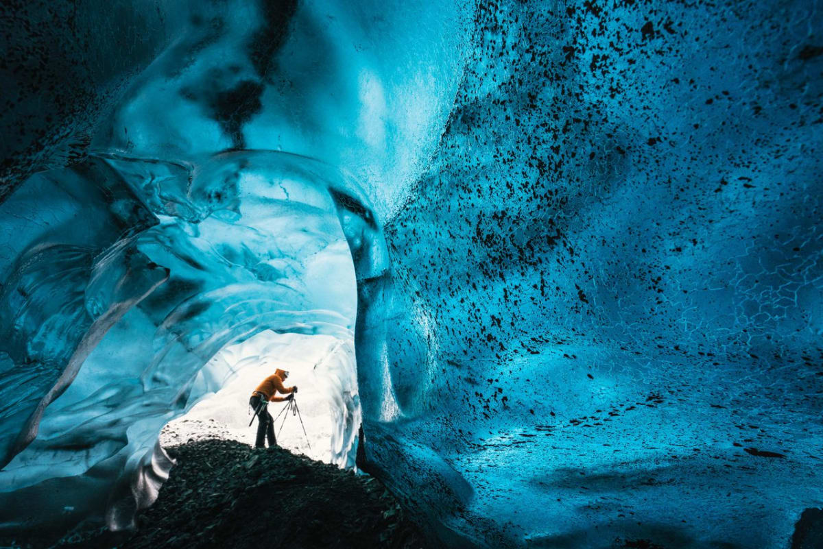 Ledové jeskyně pod Vatnajokullem - Obrázek 1