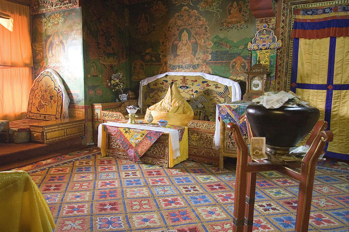 Potála - Sídlo tibetských dalajlámů - interiér