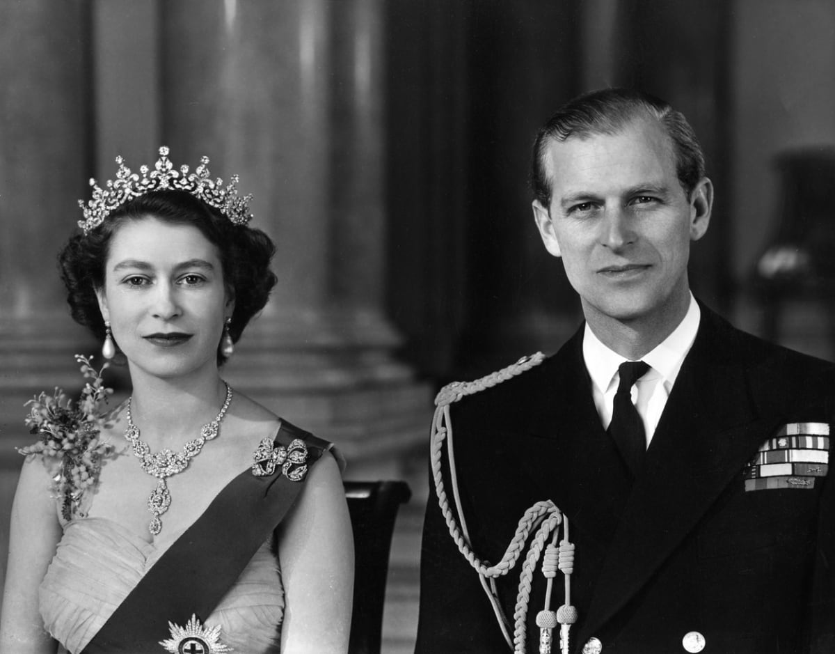 Princ Philip, vévoda z Edinburghu a Alžběta II.