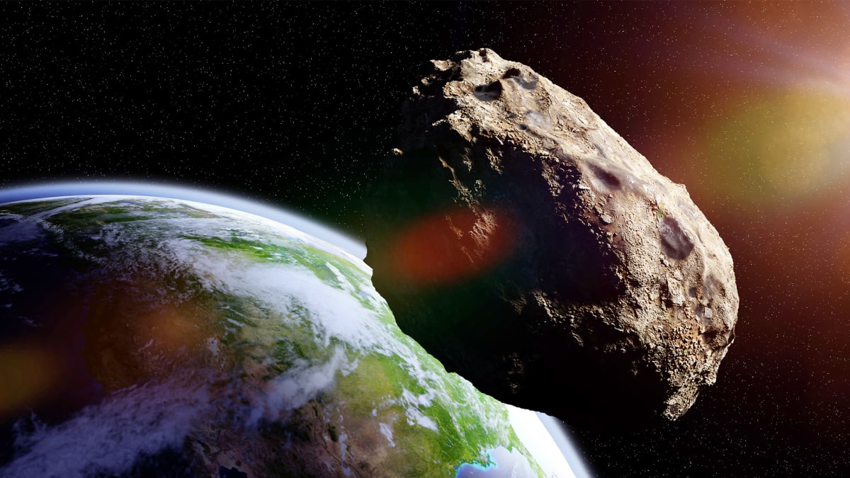 Asteroid mířící k Zemi / ilustrační foto