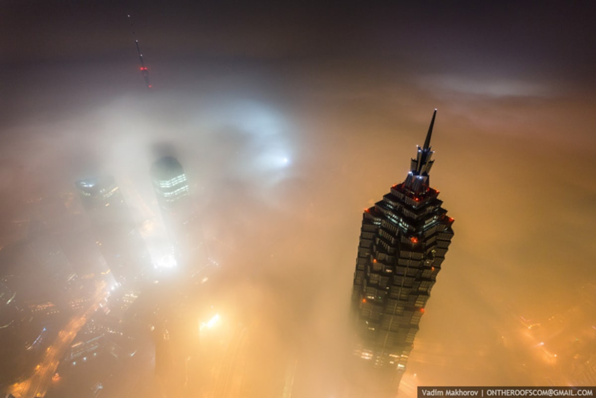 Šanghaj z nejvyšší budovy města
