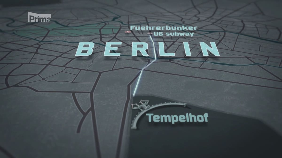 Hon na Hitlera - cesta na letiště Tempelhof