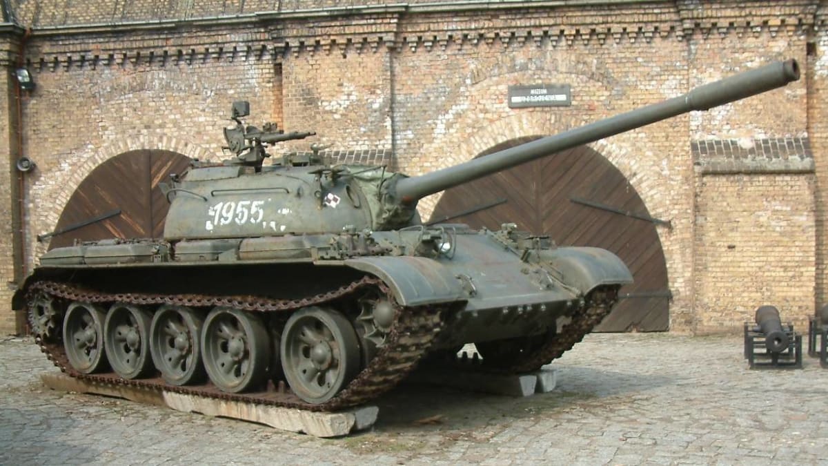 Sovětský T-55 v polské Poznani