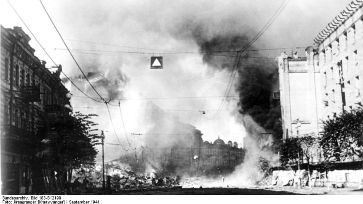 Bombardování Kyjeva v září 1941