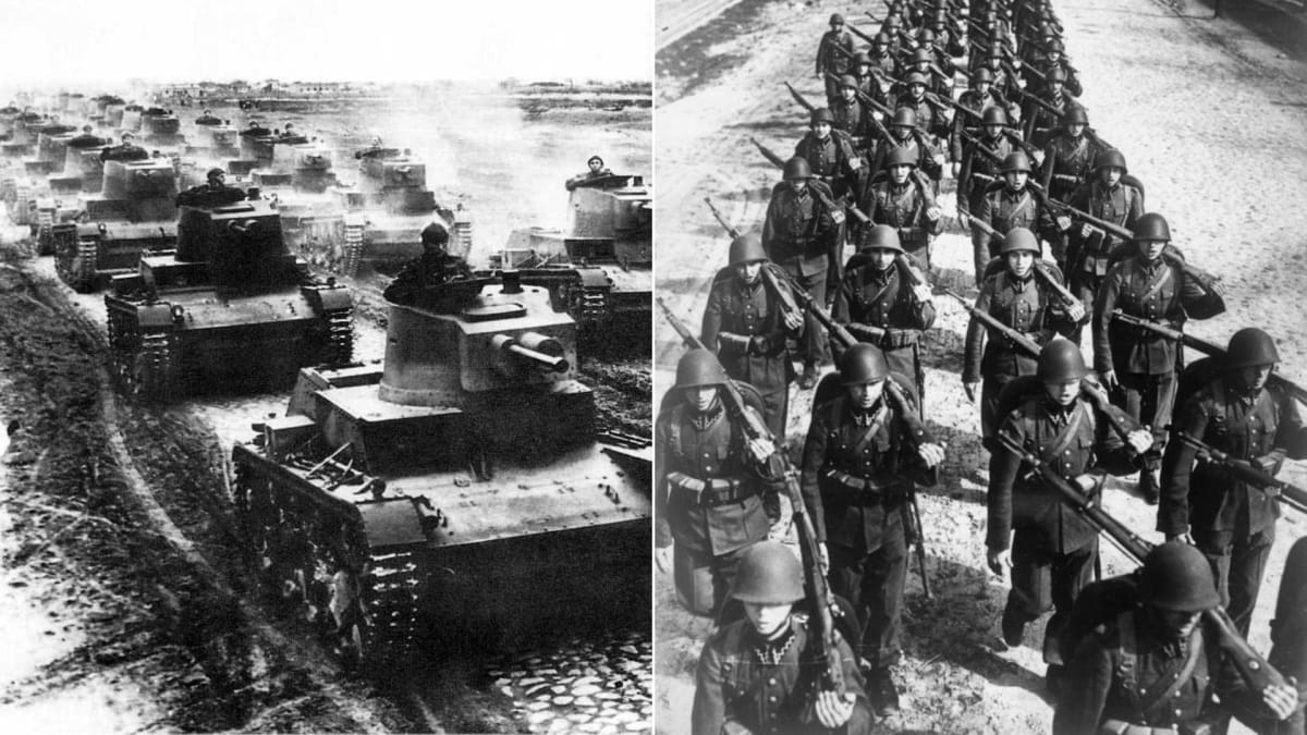 Polské tanky a polští vojáci