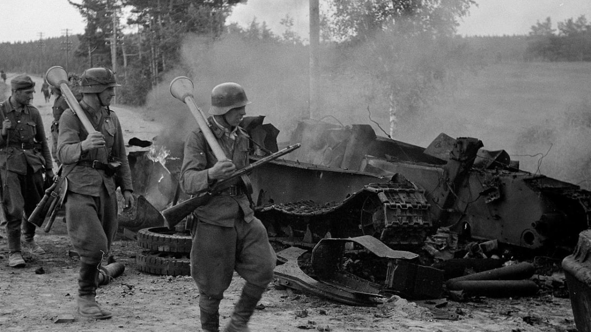 Zničený tank t-34