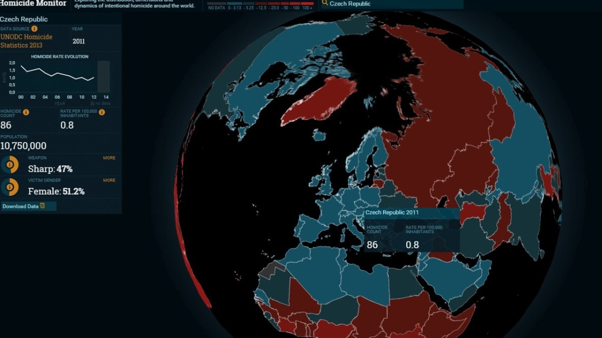 Mapa světových vražd