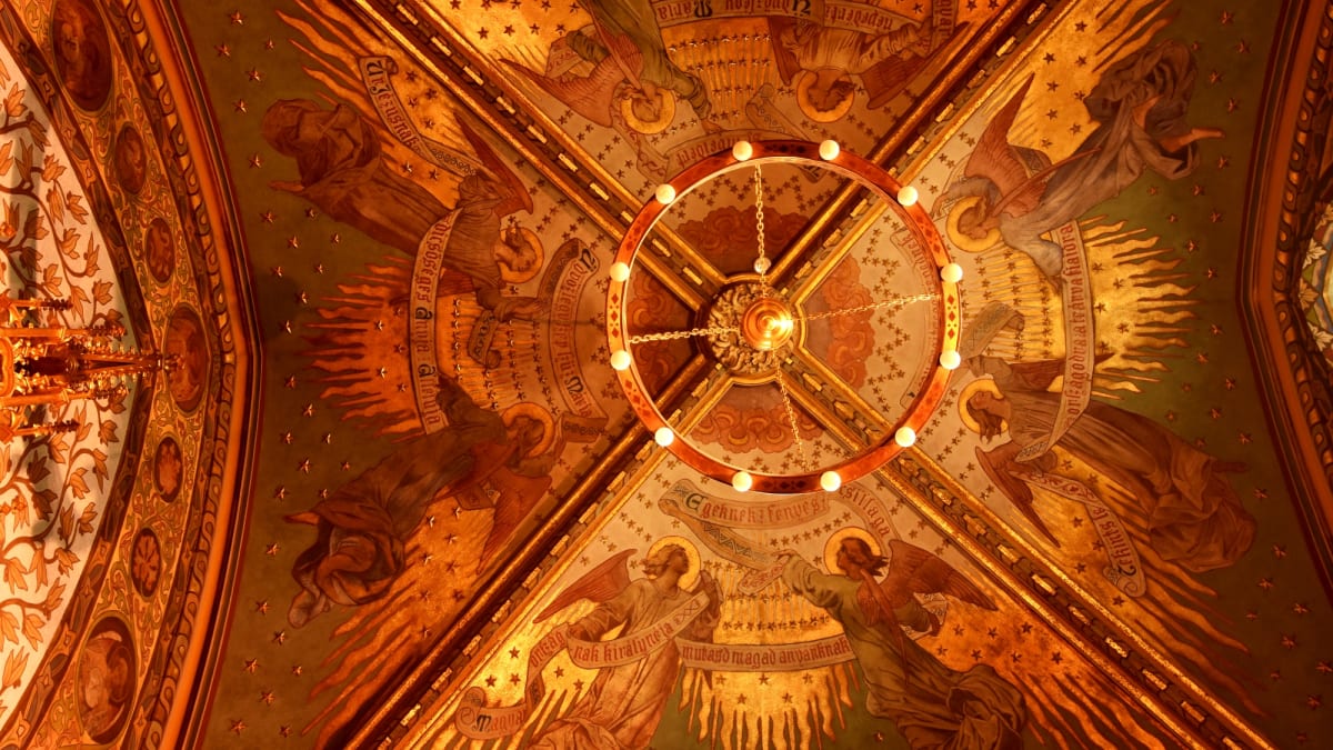 strop Baziliky sv. Štěpána