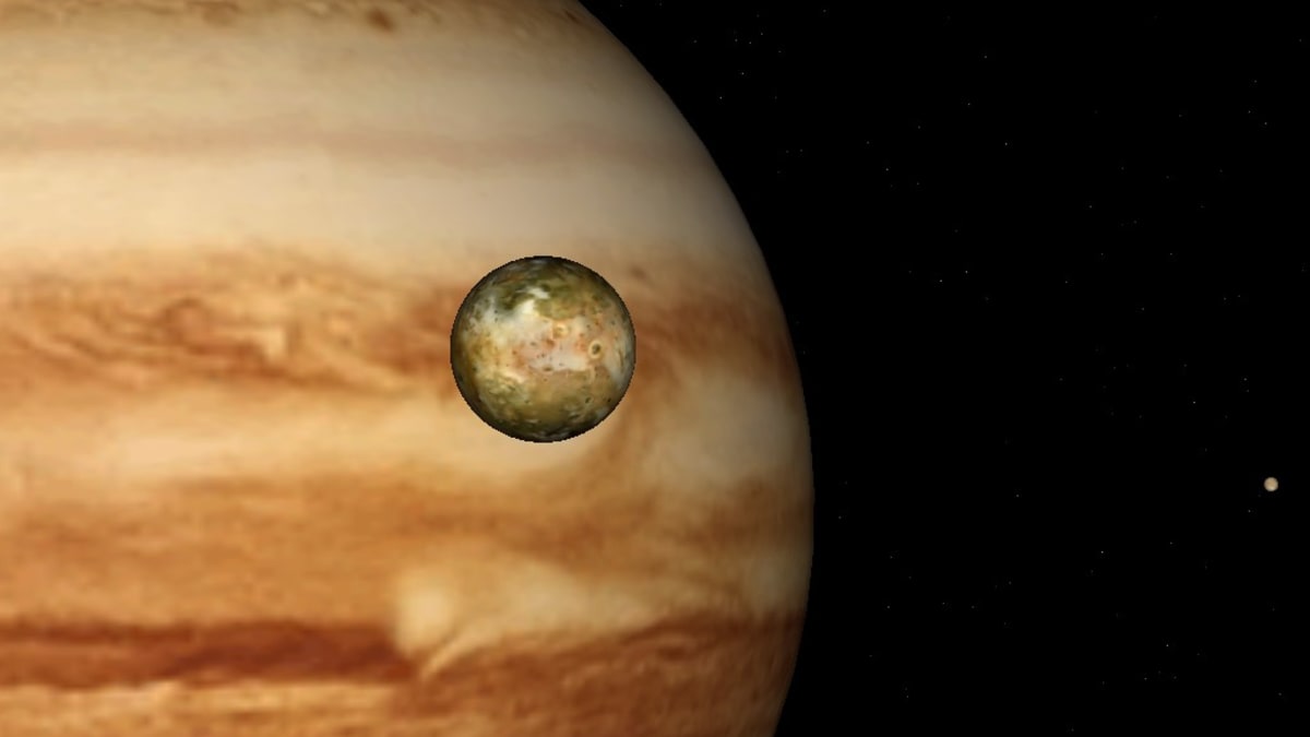 Jupiter, Io a Europa